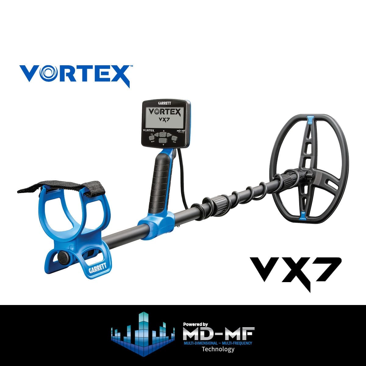 Niğde Garrett Vortex VX7 Dedektör - Katlanabilir gövde, taşıma ve araç içinde saklama tarafında Vortex ailesinin pratik avantajıdır.